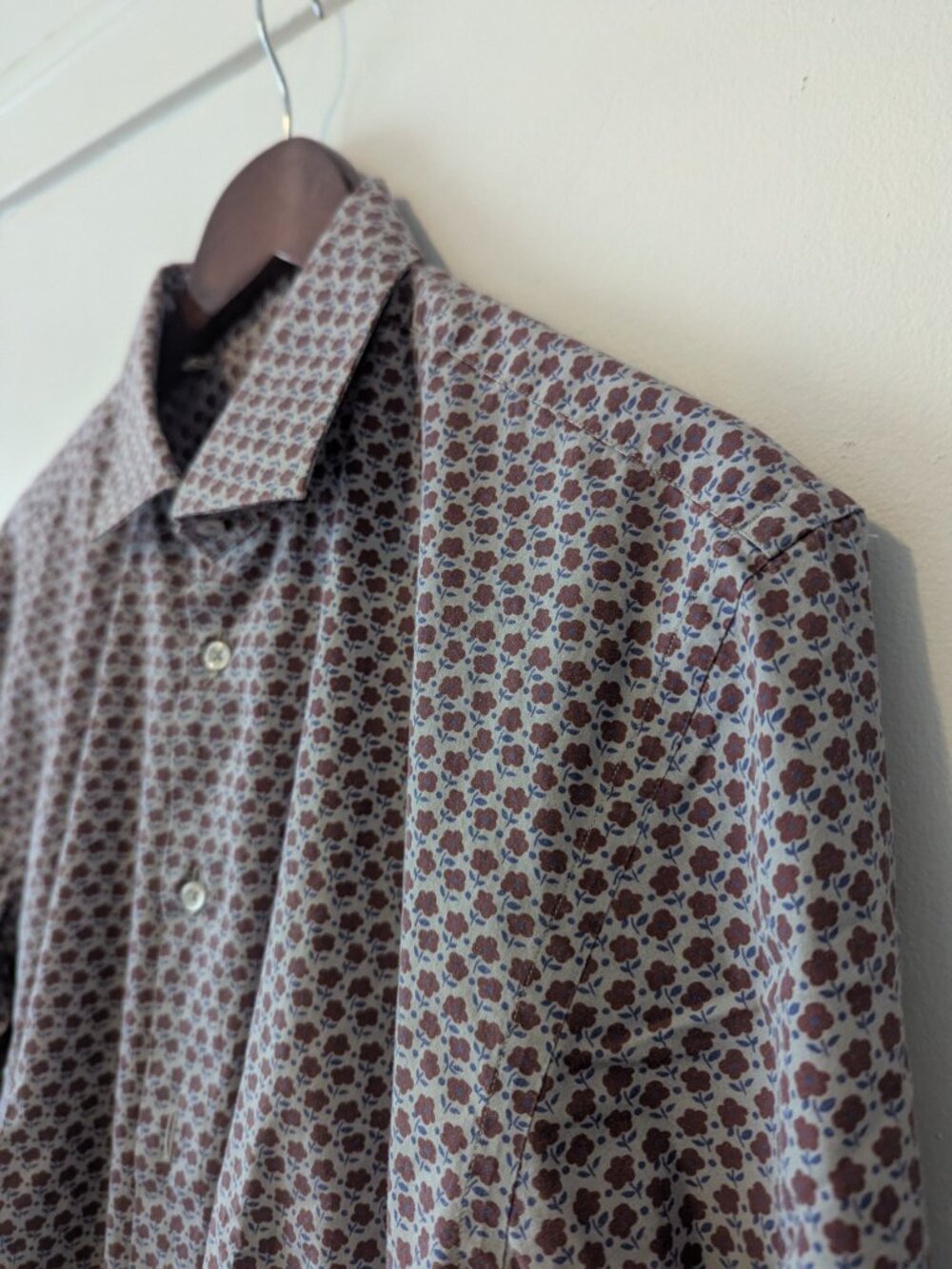 MAURIZIO BALDASSARI - Flower printed shirt - Sz XL - Picture 2 of 7